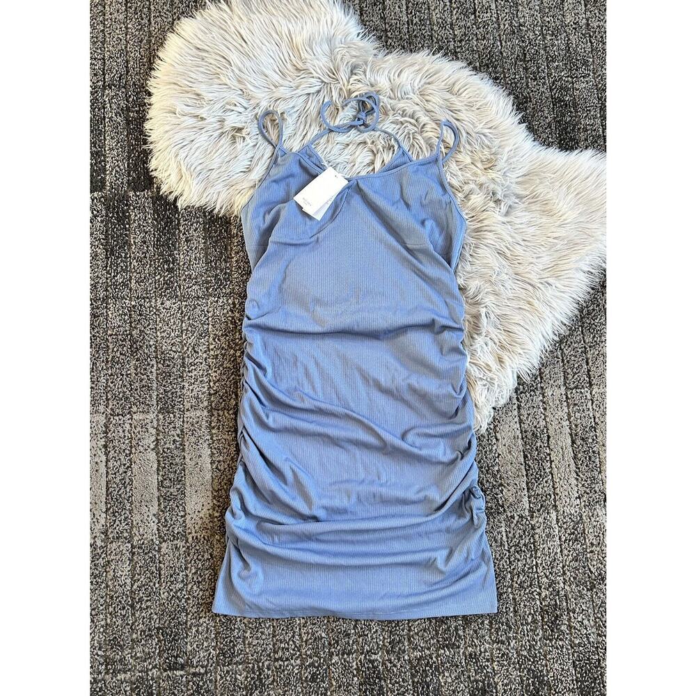 Grace Karen Blue Bodycon Double‎ Strap Vneck Plus Sized Dress 2xlarge